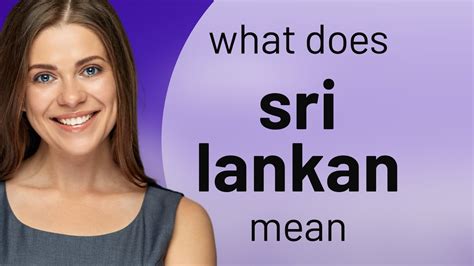 sri lankan meaning.